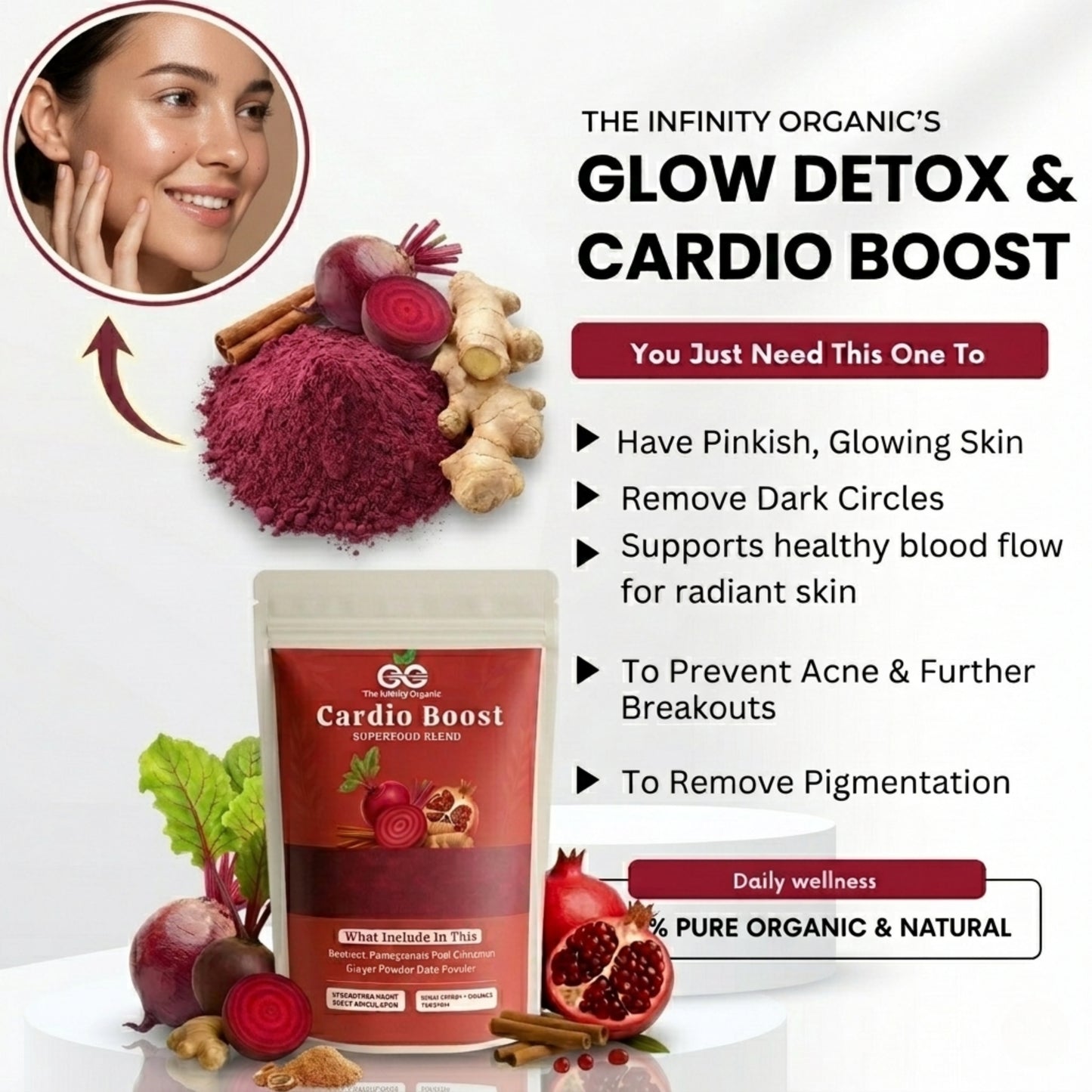 Cardio Boost Beetroot Superfood Is 100% Organic Blend