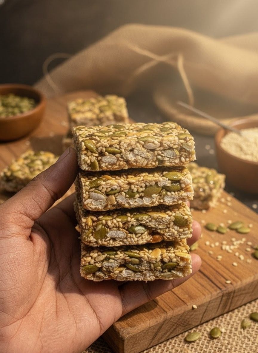 Super Seed Crackers (Healthy Snack)