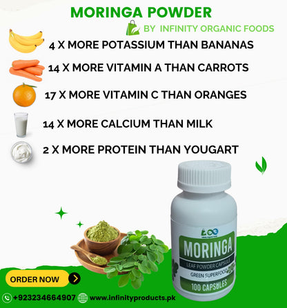 Moringa Capsules 100 pcs