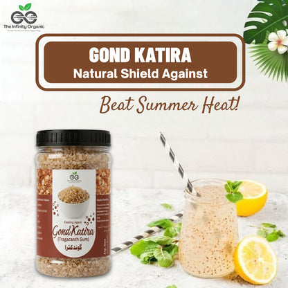 Summer Combo Pack - Gond Katira & Basil Seeds