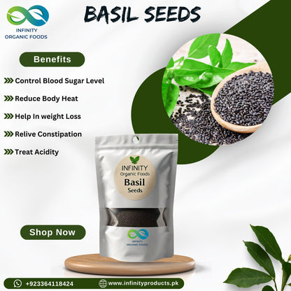 Basil Seeds (Tukh Malanga) – With Nature’s Cooling Properties [تخم ملنگا] 250gm