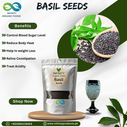 Basil Seeds (Tukh Malanga) – With Nature’s Cooling Properties [تخم ملنگا] 250gm