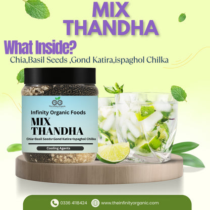 Mix Thandha (Tragacanth Gum + Chia Seeds + Basil Seeds + Ispaghol Chilka)