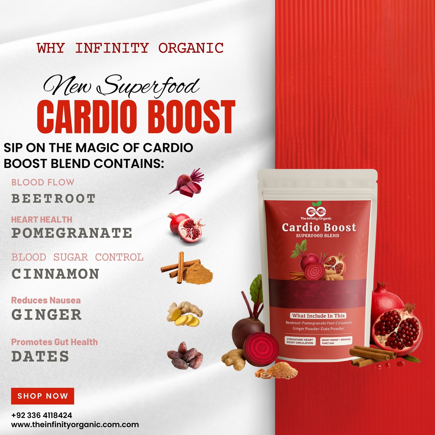 Cardio Boost Superfood Is 100% Organic Blend