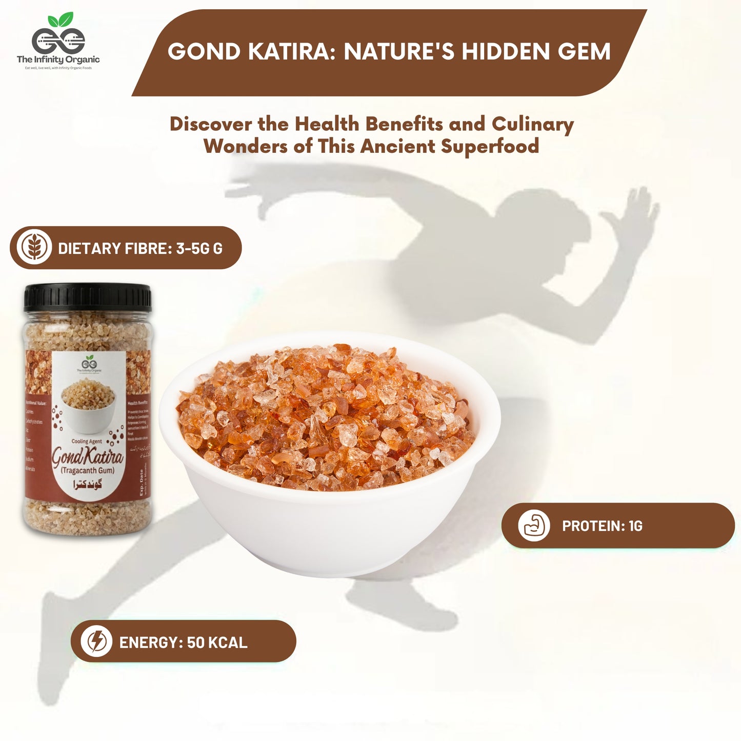Summer Combo Pack - Gond Katira & Basil Seeds