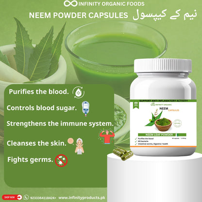 Neem Powder Capsules: Natural Wellness Enhancers (نیم کی گولیاں)