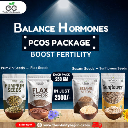 PCOS Seed Cycling 4 Seeds Package