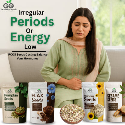 PCOS Seed Cycling 4 Seeds Package