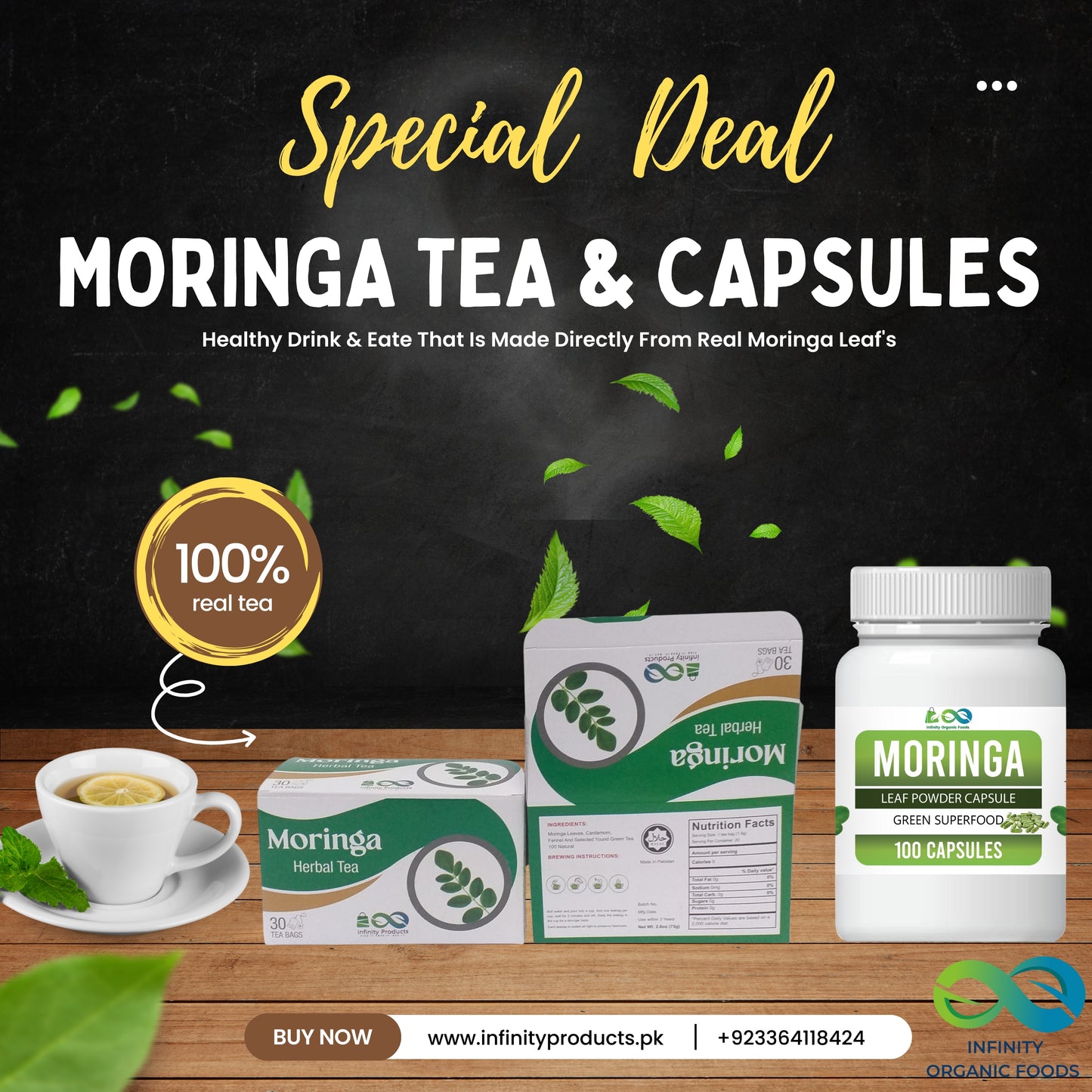 Pack of Moringa Capsules & Tea