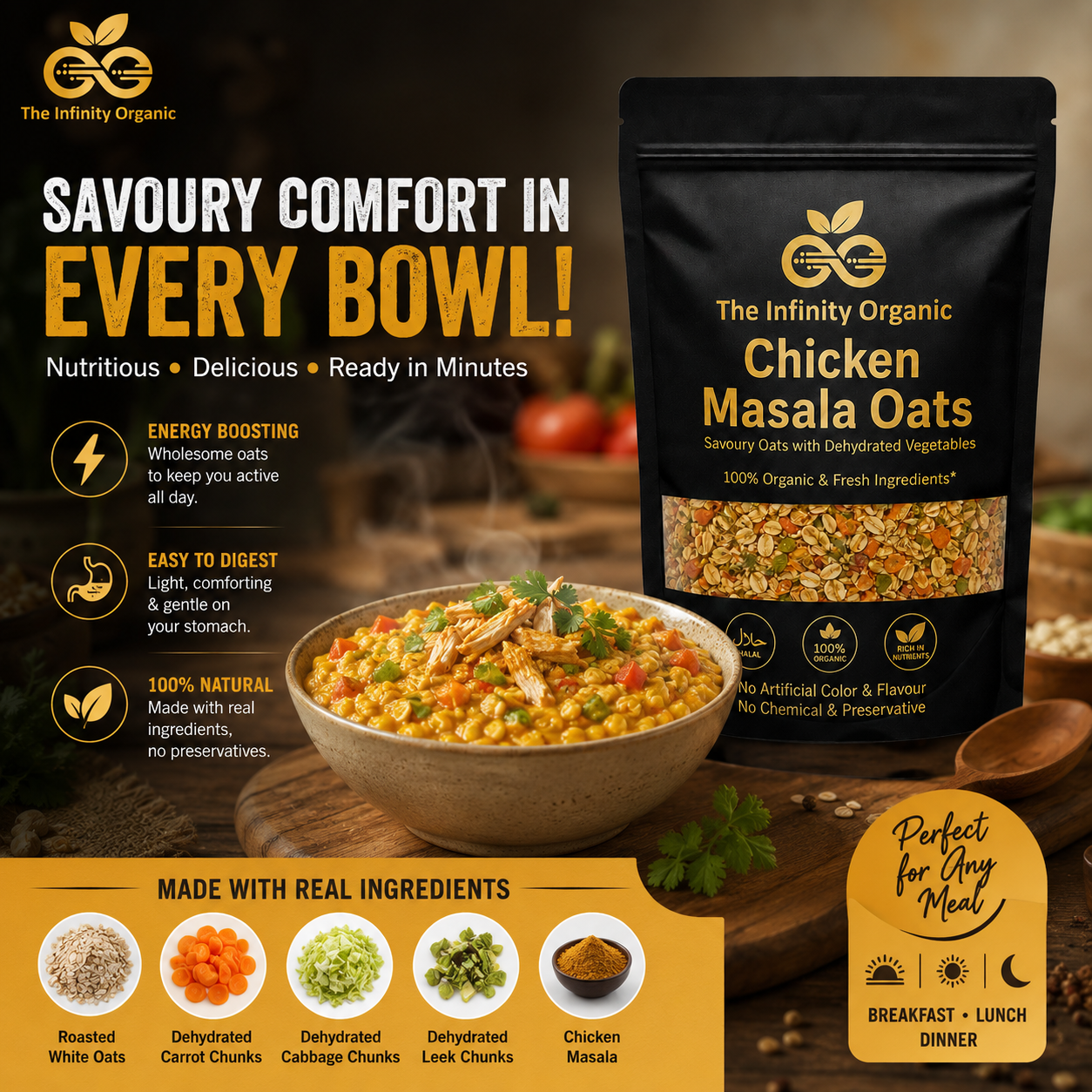 Chicken Masala Oats